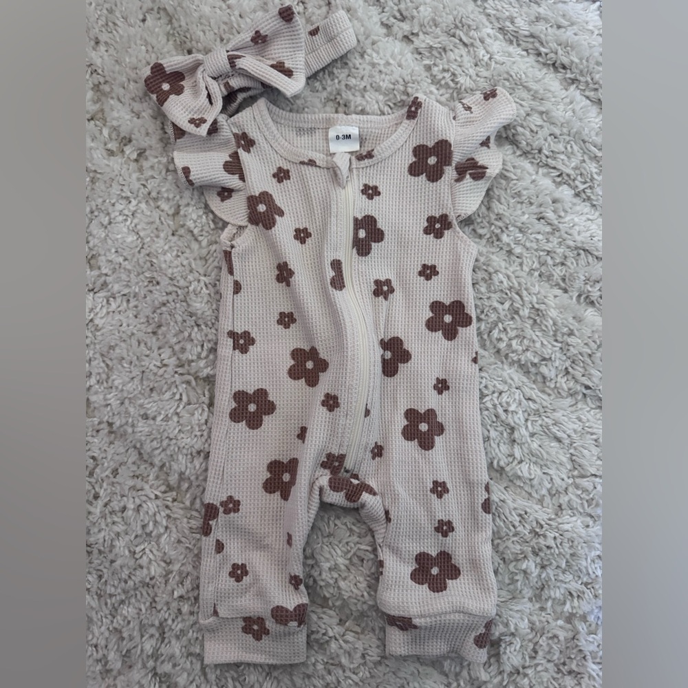 Floral Newborn Onesie